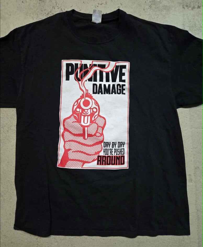 Punitive Damage - Day by Day T-Shirt (XL / 2nd Hand) Left Over!