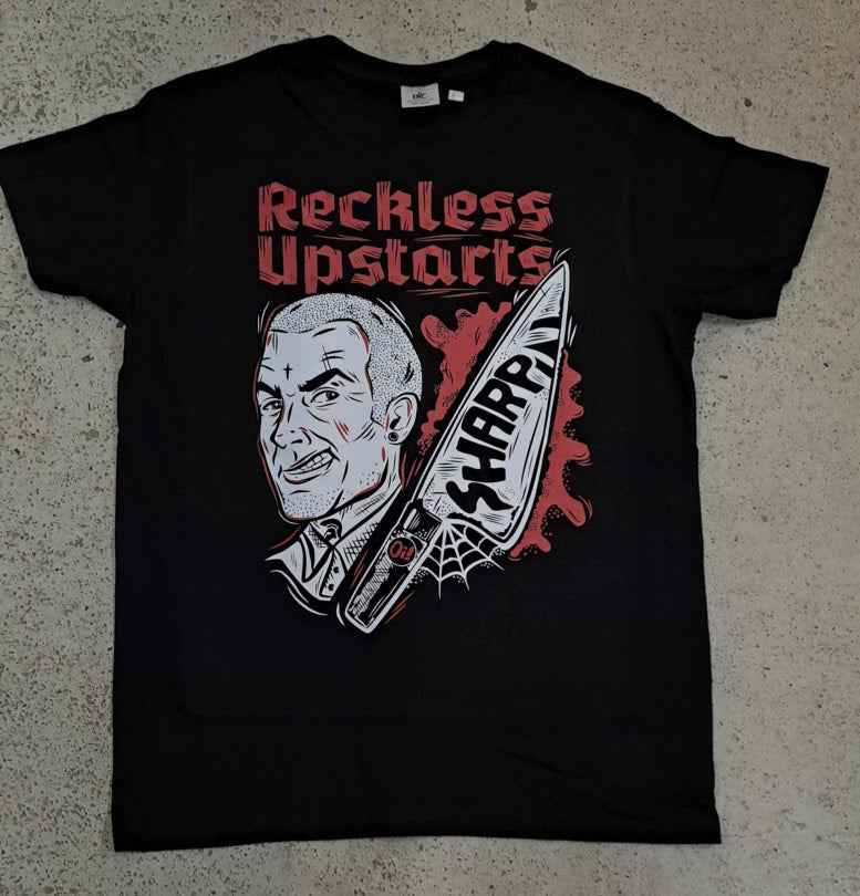 Reckless Upstarts - SHARP is a Knife T-Shirt (black, XS-5XL)