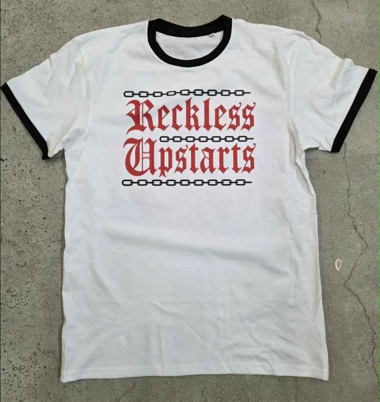 Reckless Upstarts - Unchain the Chain T-Shirt (S-3XL, white)