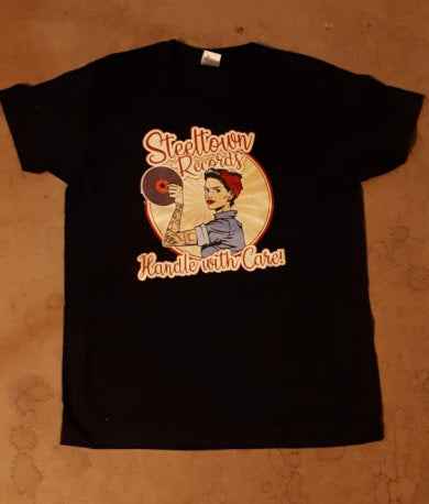 Steeltown Records - Handle With Care - T-Shirt (navy, S-3XL)
