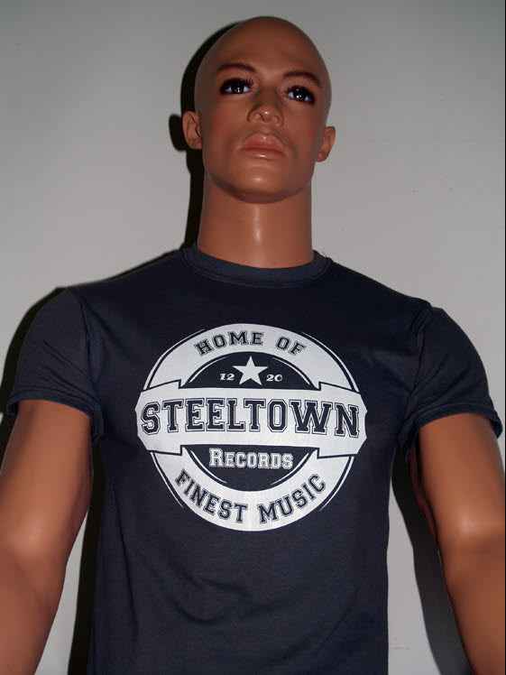 Steeltown Records - Finest Music T-Shirt (dark Grey)