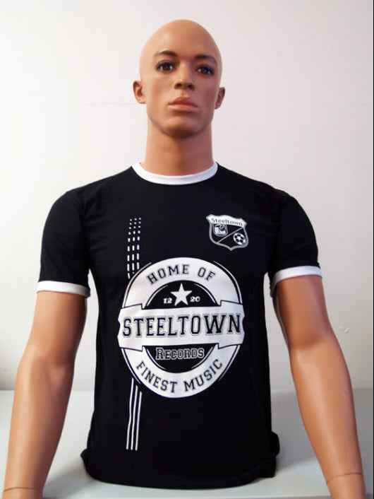Steeltown Records Soccer T-Shirt (S-3XL, black)