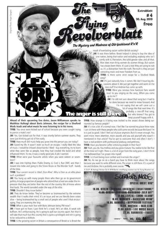The Flying Revolverblatt - Extrablatt #4 (mit dabei: Oh Sees + Sleaford Mods) Aug.2019 Gratis