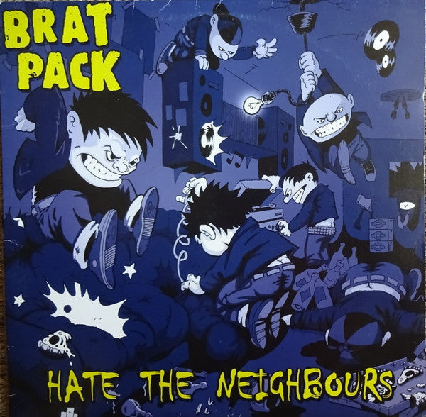 Brat Pack - Hate The Neighbours LP (splatter / Crucial Attack Records / 2008)