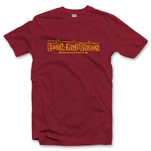 East End Chaos "Erpresser" T-Shirt (weinrot, S-3XL)