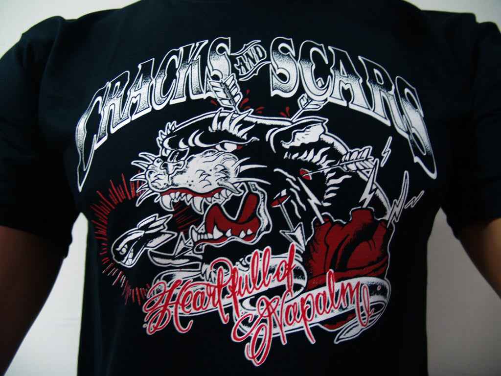 Cracks & Scars - Heart Full of Napalm T-Shirt
