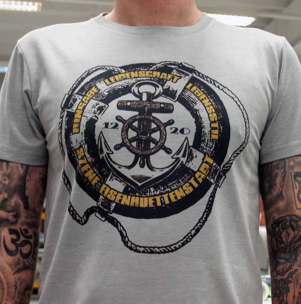 Hingabe + Leidenschaft + Lebensstil - Benefiz T-Shirt (ice grey / S-XXL)