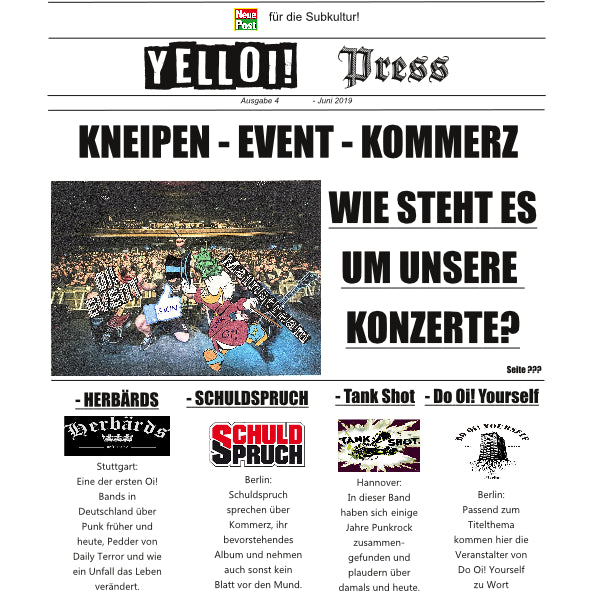 Yelloi! Press Fanzine Ausgabe 4