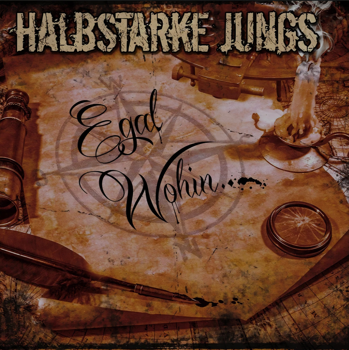 Halbstarke Jungs - Egal Wohin... LP (Steeltown RecordsVinyl, LP, Numbered, YellowMint (M))