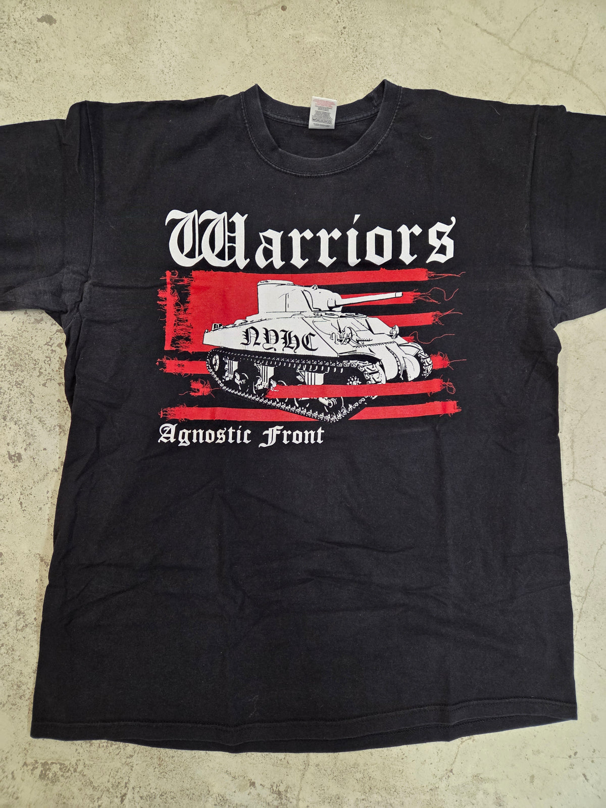 Agnostic Front - Warriors T-Shirt (XL / 2nd Hand) Left Over!