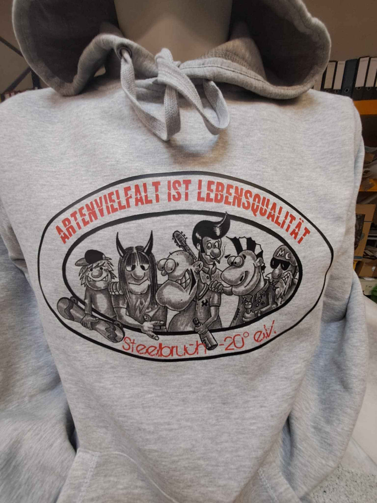 Steelbruch - Artenvielfalt ist Lebensqualität Hoodie (XS-5XL, grau)