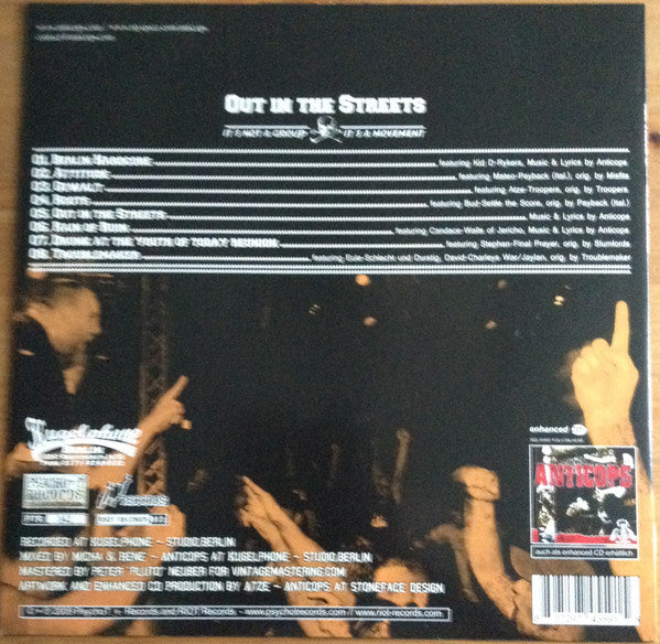 Anticops : Out In The Streets (LP, S/Sided, Album)