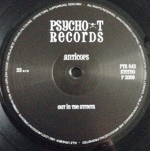 Anticops : Out In The Streets (LP, S/Sided, Album)