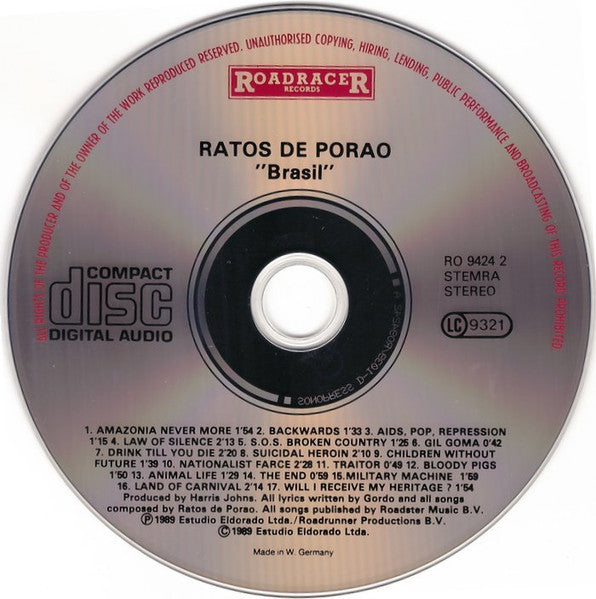 Ratos De Porão : Brasil (CD, Album)