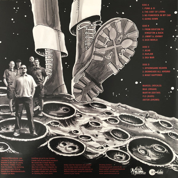 Arthur And The Spooners : Skinhead Spoonstomp (LP, Album + LP, Album, Whi)