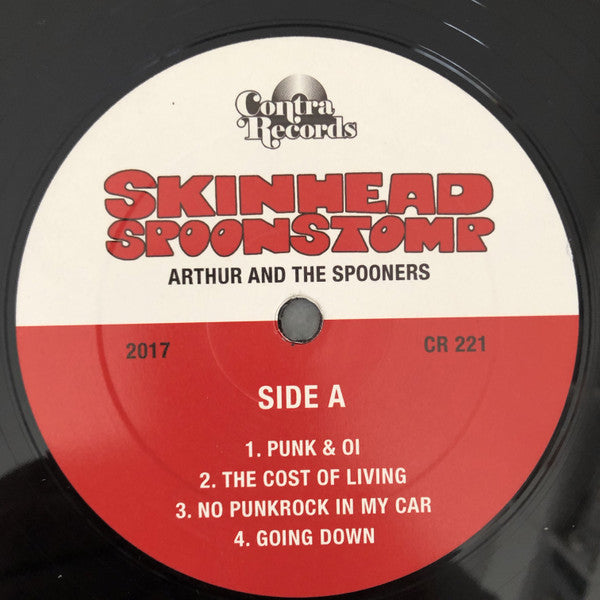 Arthur And The Spooners : Skinhead Spoonstomp (LP, Album + LP, Album, Whi)