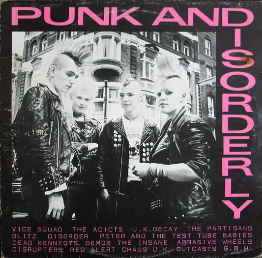 Various : Punk And Disorderly (LP, Comp, Red)