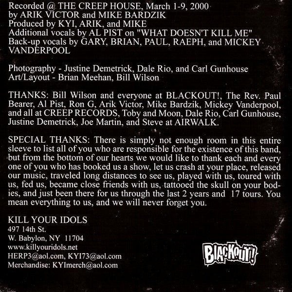 Kill Your Idols : No Gimmicks Needed (CD, Album)