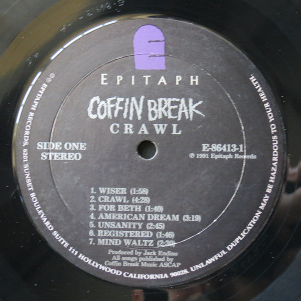 Coffin Break : Crawl (LP, Album)