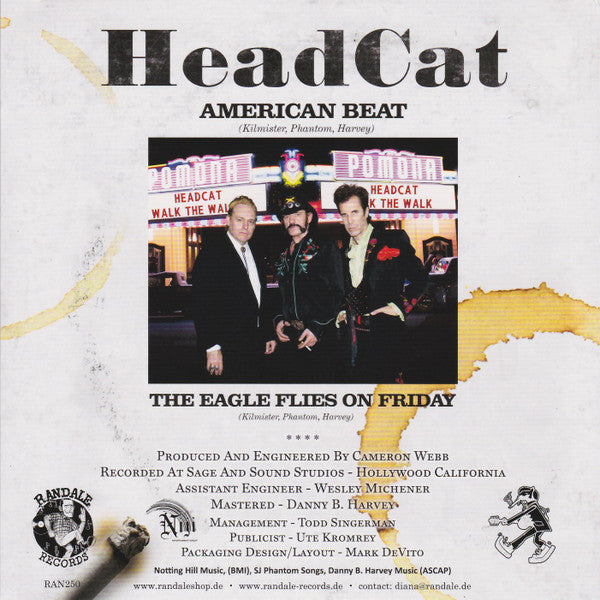 Headcat* : American Beat B/W Eagle Flies On Friday (7", Single)
