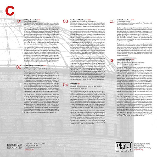 Various : Ende Vom Lied: East German Underground Sound 1979 - 1990 (2xLP, Comp, Ltd)