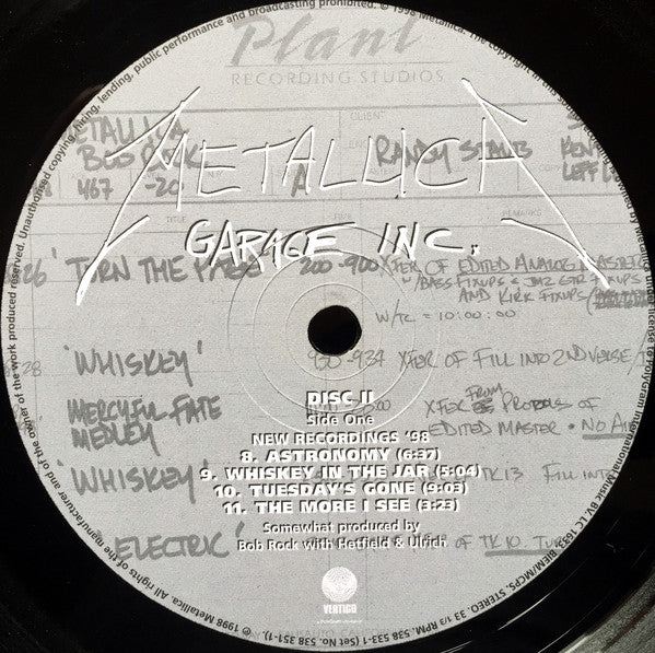 Metallica : Garage Inc. (3xLP, Album, Comp)