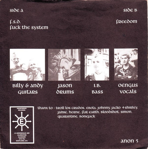 Scatha : Fuck The System (7")