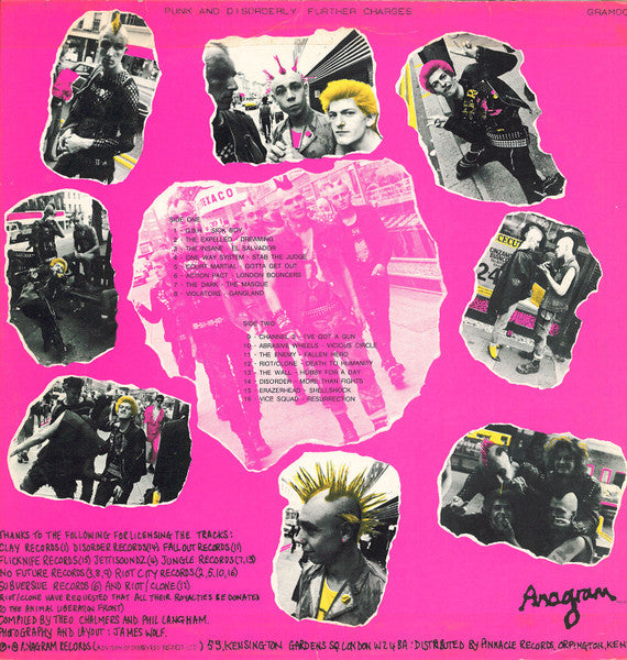 Various : Punk And Disorderly - Further Charges (LP, Comp)