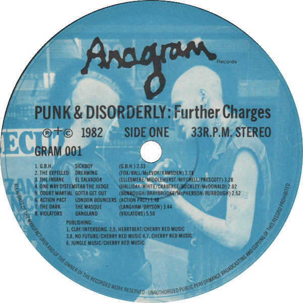 Various : Punk And Disorderly - Further Charges (LP, Comp)