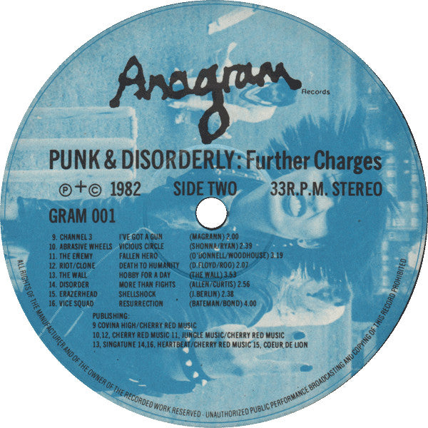 Various : Punk And Disorderly - Further Charges (LP, Comp)