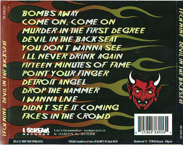 Tech 9 (2) : Devil In The Backseat (CD, Album)
