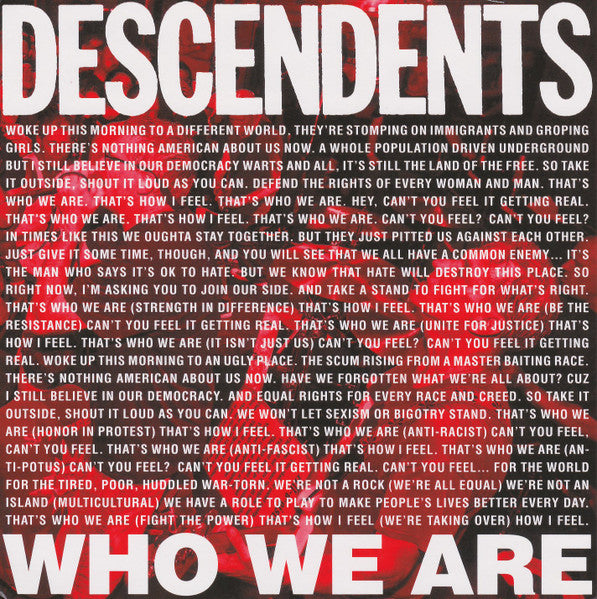 Descendents : Who We Are (7", Single, Ltd, RP, Bro)