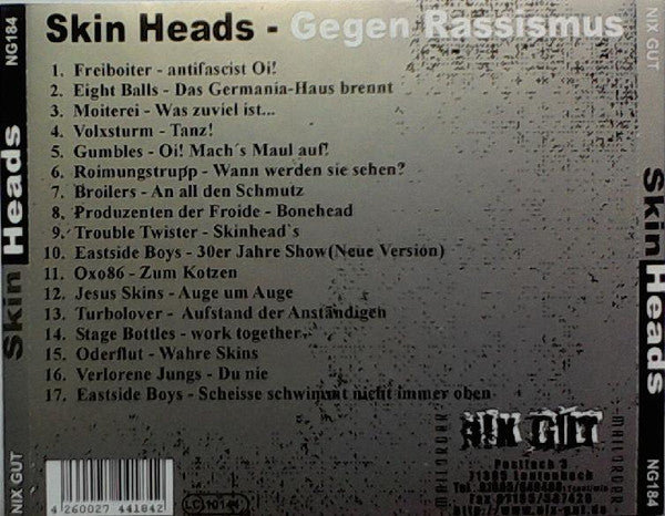 Various : Skin Heads - Gegen Rassismus (CD, Comp)