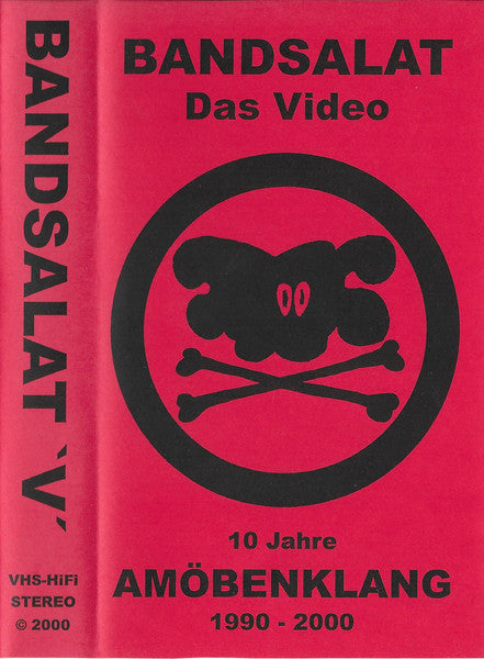Various : Bandsalat 'V' Das Video - 10 Jahre Amöbenklang 1990-2000 (VHS, Comp, PAL)