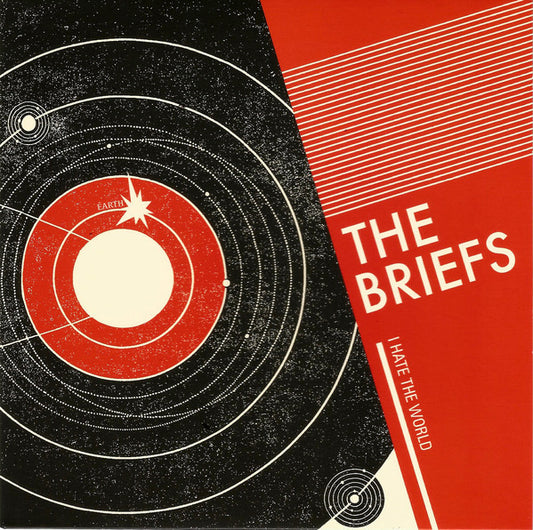 The Briefs : I Hate The World (7", Single, Ltd, Whi)