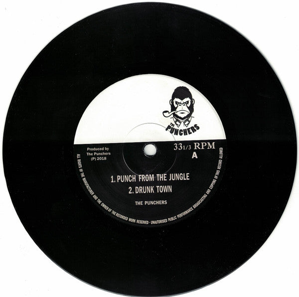 The Punchers (2) : Punch From The Jungle  (7", EP, Ltd)