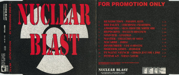 Various : Nuclear Blast (11 Song Promotional CD) (CD, Promo, Smplr)