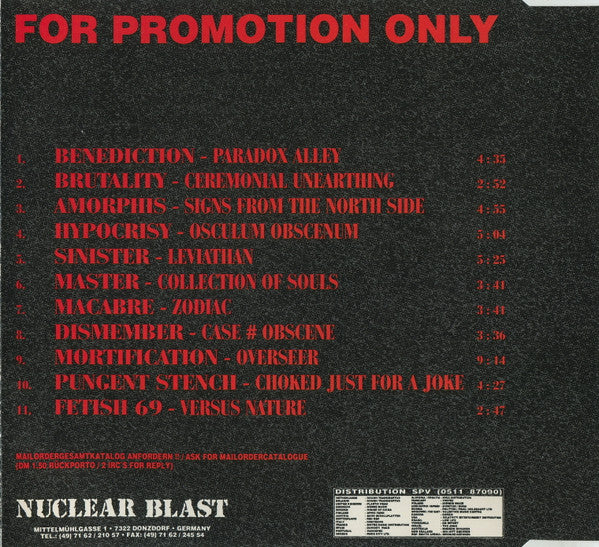 Various : Nuclear Blast (11 Song Promotional CD) (CD, Promo, Smplr)
