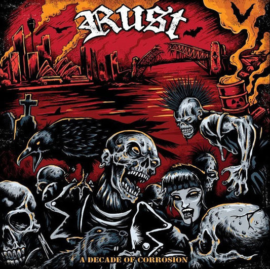 Rust (10) : A Decade Of Corrosion (LP, Album, Ltd, Ora)
