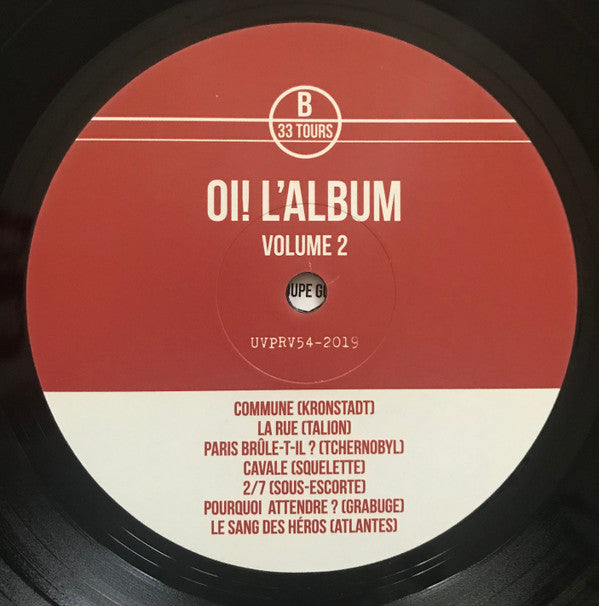 Various : Oi! L'album Volume 2 (LP, Album)
