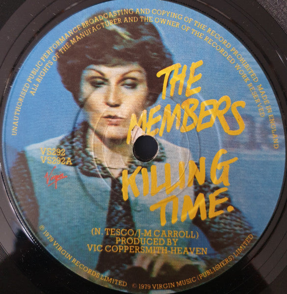 The Members : Killing Time (7", Single)