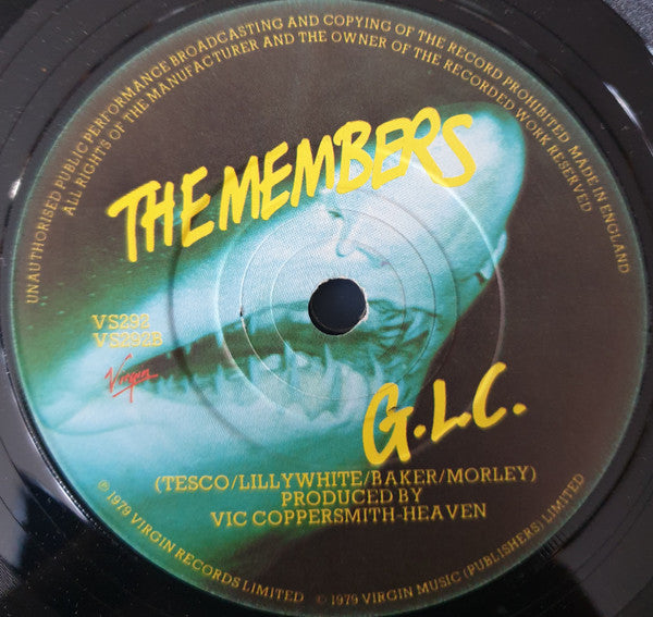 The Members : Killing Time (7", Single)