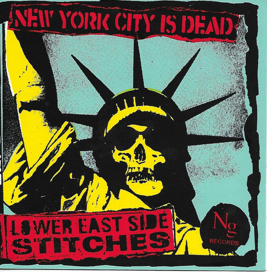 L.E.S. Stitches / Murphy's Law (2) : New York City Is Dead / Quality Of Life (7", Ltd, Num, Red)