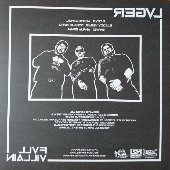 Lvger : Fvll Villain (LP, Ltd, Whi)
