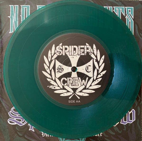 Spider Crew / No Restraints (10) : Through Our Veins (7", Ltd, Gre)