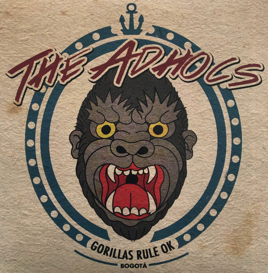 The Adhocs : Gorillas Rule OK (7", EP, Ltd)