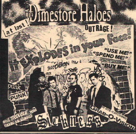 Bladder Bladder Bladder / The Dimestore Haloes : Bladder Bladder Bladder / The Dimestore Haloes (7")