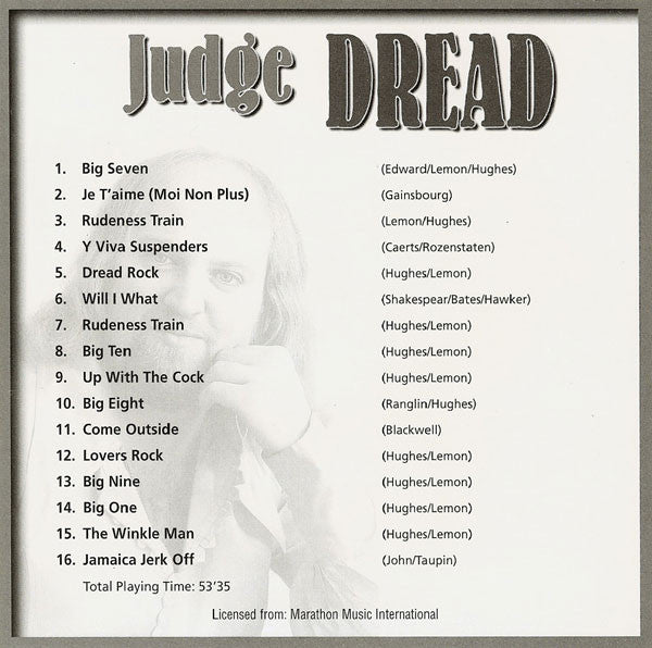 Judge Dread : Judge Dread (CD, Comp)