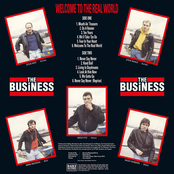 The Business : Welcome To The Real World (LP, Album, RE, RP)