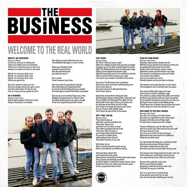 The Business : Welcome To The Real World (LP, Album, RE, RP)